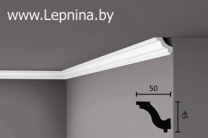 NMC NOMASTYL профиль J экструд. 45х50мм белый 48шт/кор